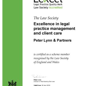 Law Firm Recognised by Lexcel for High Standards