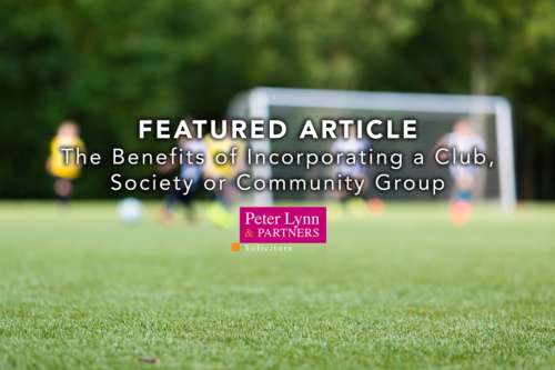 Incorporating a Club, Society or Community Group