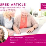 Can I bring someone with me when making a Will?