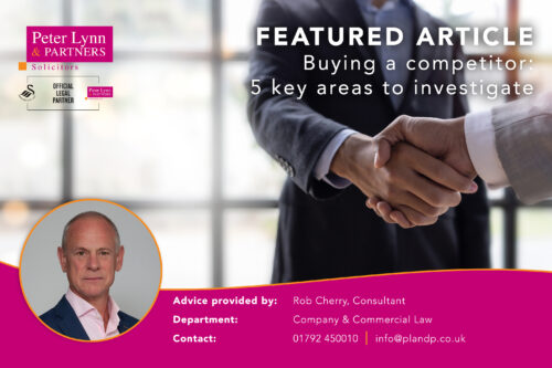 Buying a competitor- 5 key areas to investigate