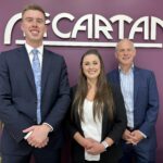James Lewis-Hyndman, Hannah McCartan and Rob Cherry