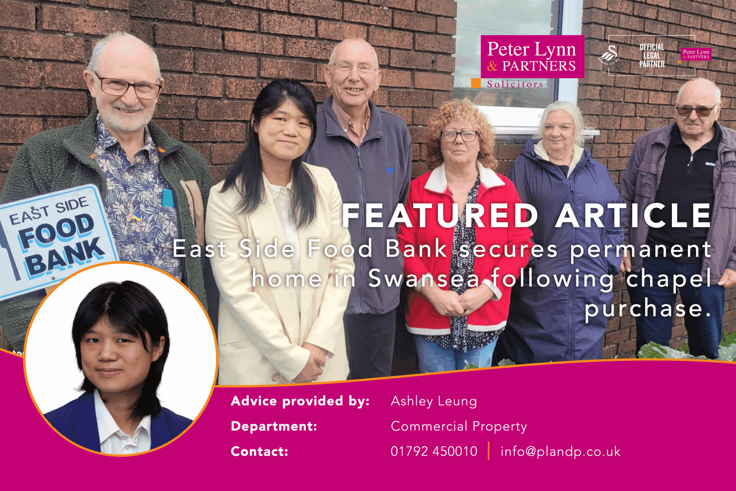 East Side Food Bank secures permanent home in Swansea following chapel purchase.